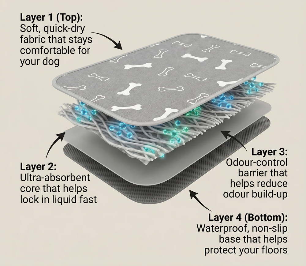 One Pad. Four Protective Layers. Total Peace of Mind.