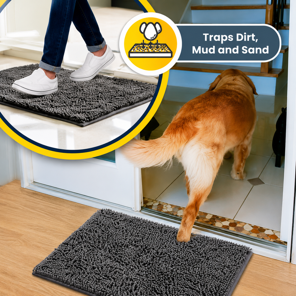 ONE MAT. MAXIMUM FLOOR PROTECTION. LESS MUD, LESS MESS.