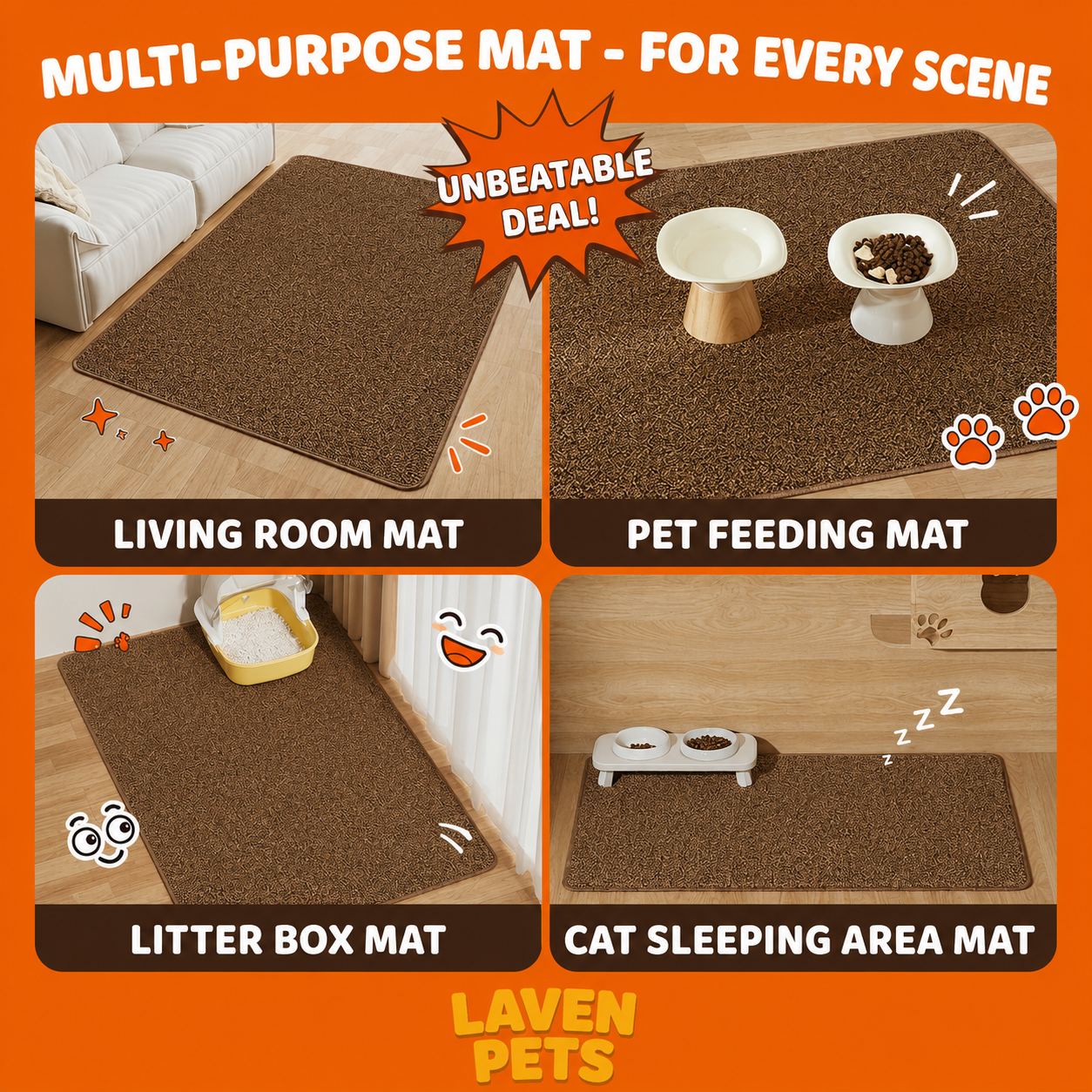 LAVEN PETS Cat Scratching Mat