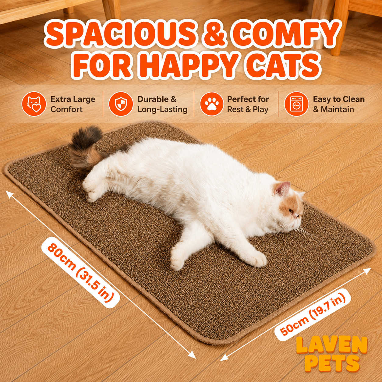 LAVEN PETS Cat Scratching Mat
